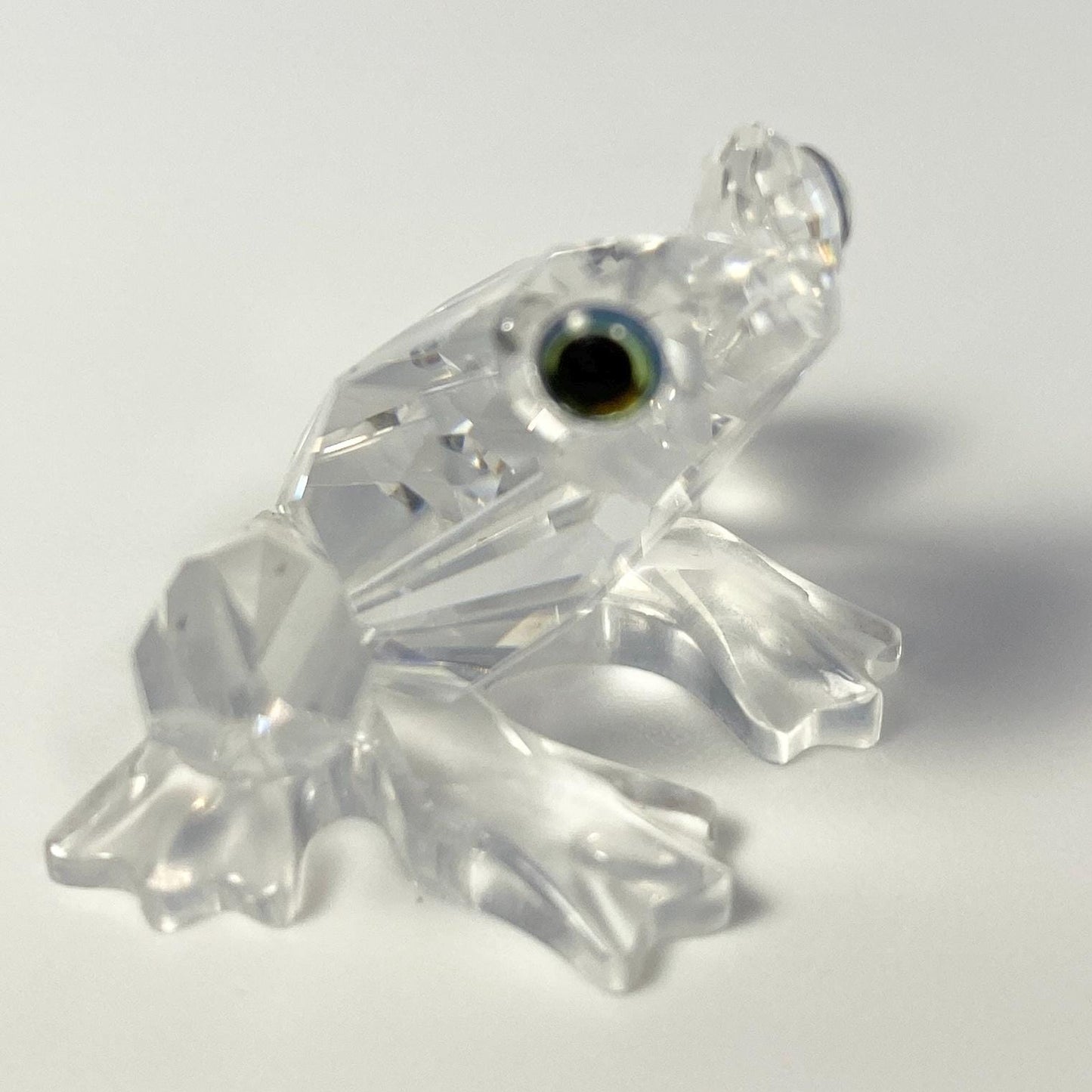 SWAROVSKI Figurine Bull Frog with Green Eyes 183113 W/Box and CoA