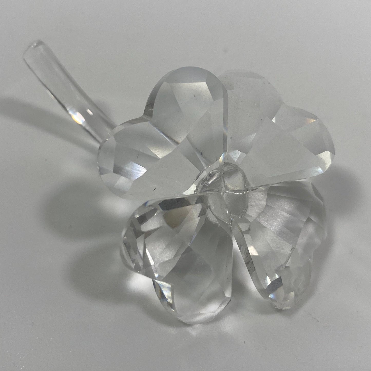 Swarovski Crystal Four Leaf Clover Figurine 212101 In Box With COA