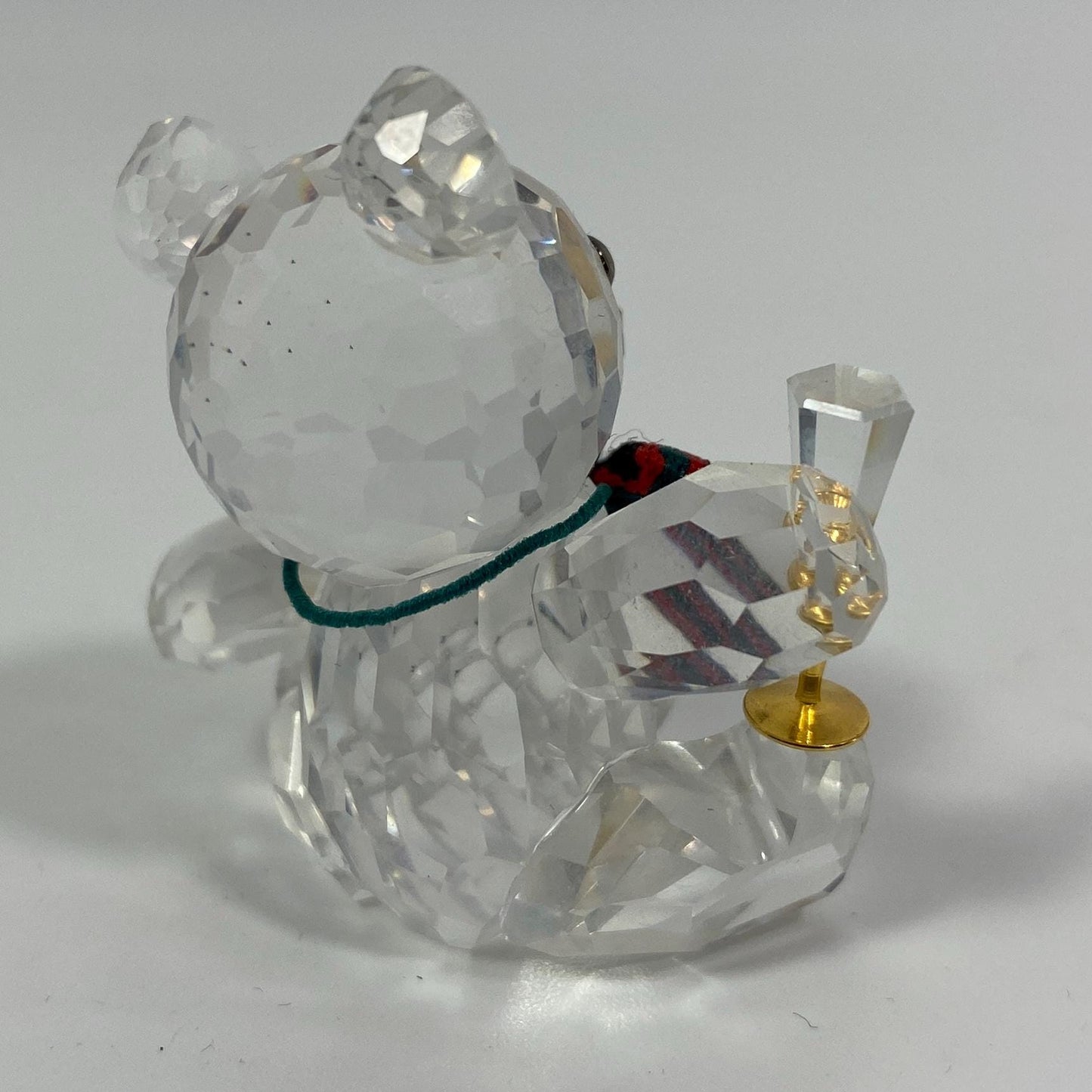 RARE!! Swarovski Crystal Kris Bear  w/Champagne bottle and Flute, Original Box