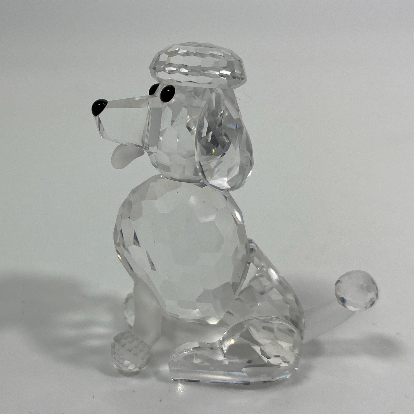 Swarovski 2 Inches Crystal Figurine Poodle Sitting 181317 original box with COA