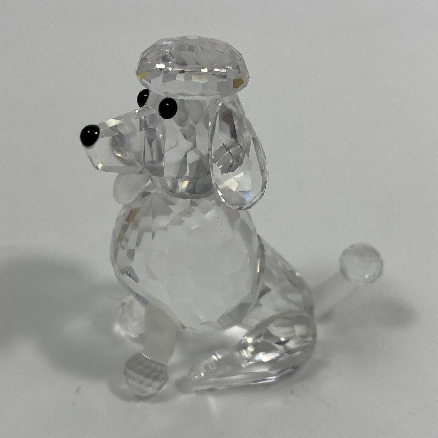 Swarovski 2 Inches Crystal Figurine Poodle Sitting 181317 original box with COA