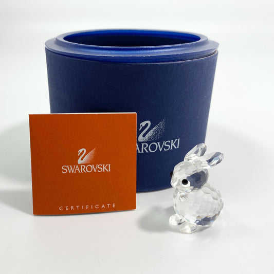 Swarovski Crystal small Sitting Rabbit 7678040000 014849. Retired 2005. MIB