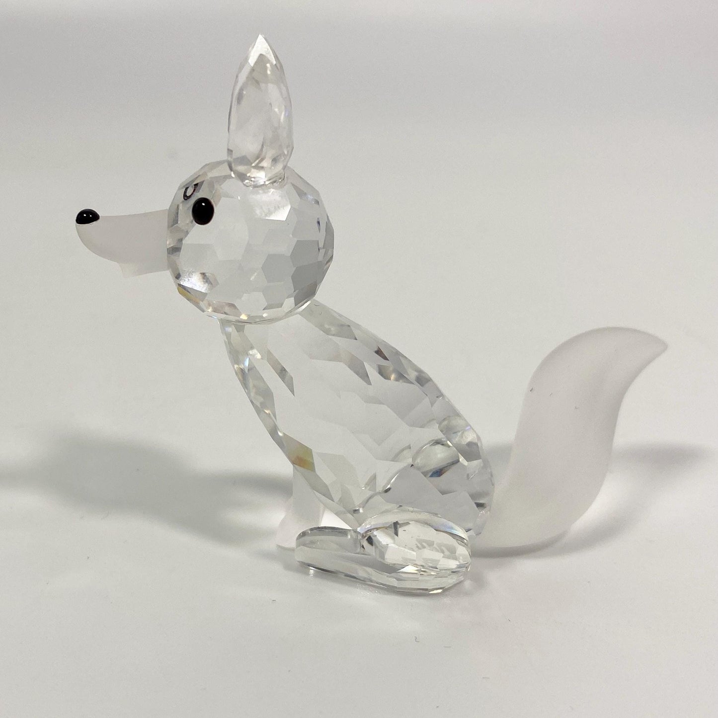 Swarovski 7629 NR 070 000 Crystal Fox Figurine Sitting 13837 Original Box & CoA