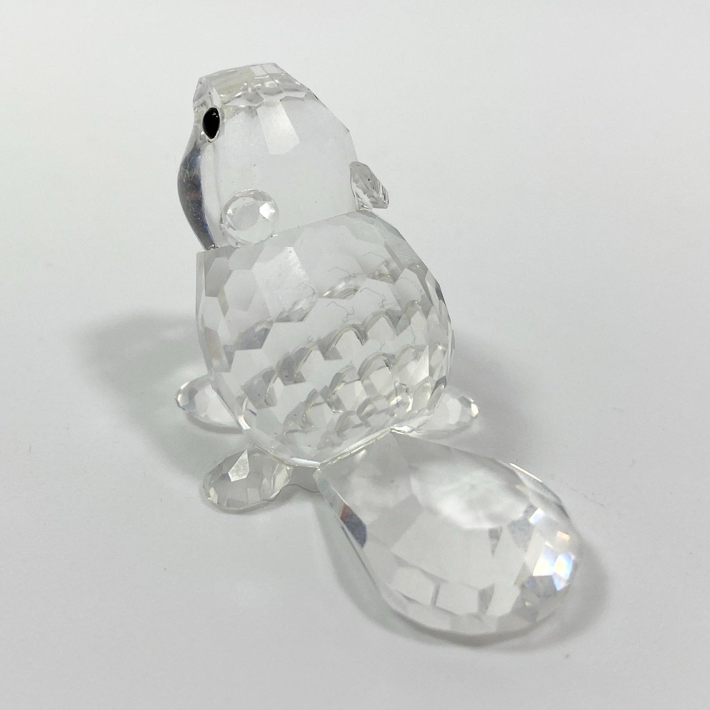 Swarovski Baby Beaver Standing Crystal Figurine 164638 Austria w/ Orig Box & CoA