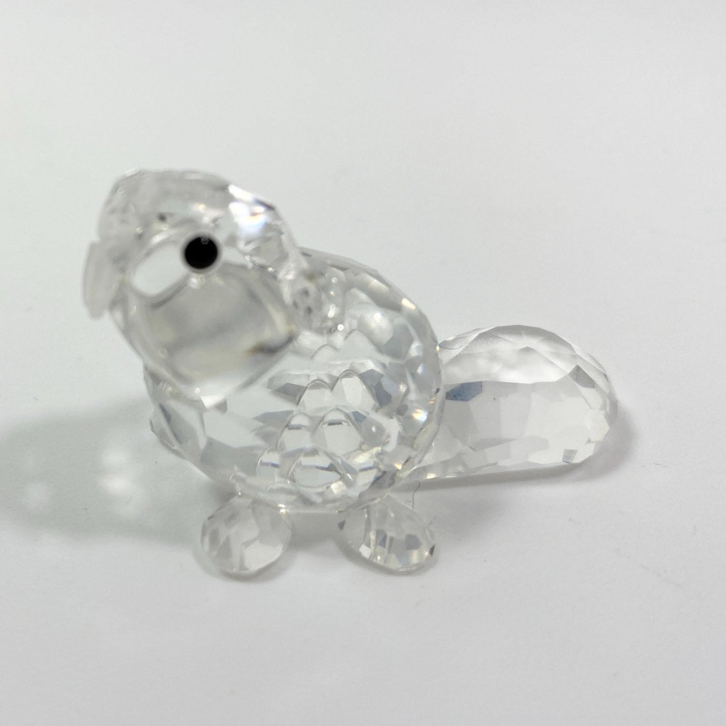 Swarovski Baby Beaver Standing Crystal Figurine 164638 Austria w/ Orig Box & CoA