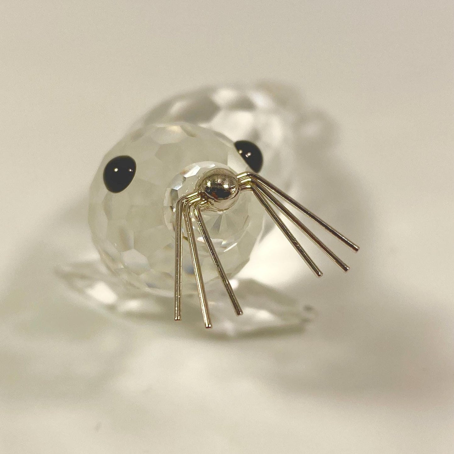 Swarovski large 4 inches Crystal Seal w/ Whiskers Figurine 7646 NR 85