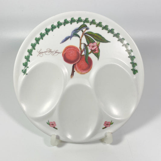 Vintage Portmeirion Botanic Garden Cyclamen Spoon Rest Deviled Egg Tray Holds 3