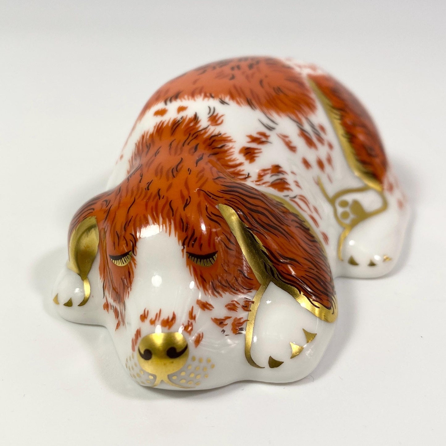 Royal Crown Derby Imari Paperweight Puppy-Collector's Guild Exclusive - No Box