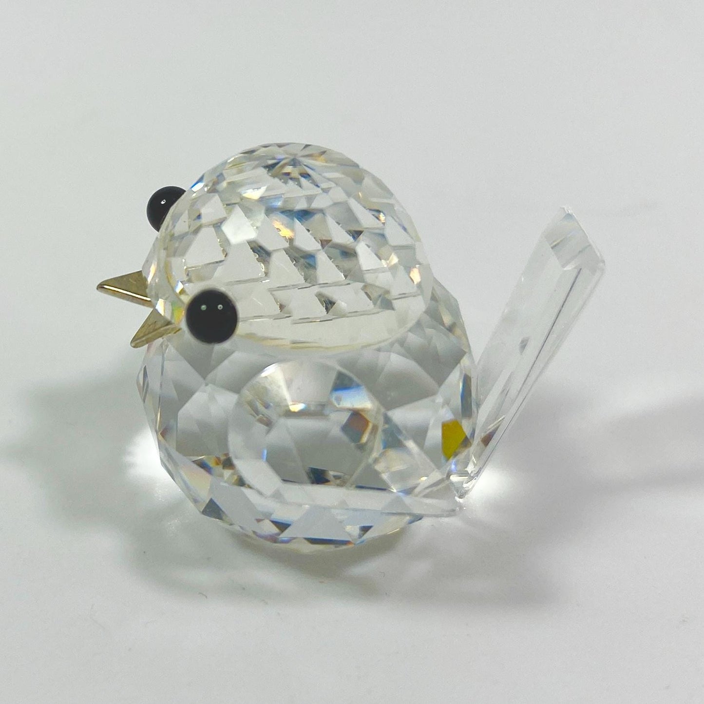 Swarovski Crystal  Baby Chickadee /Bird Original Silver Crystal In Box NR 020