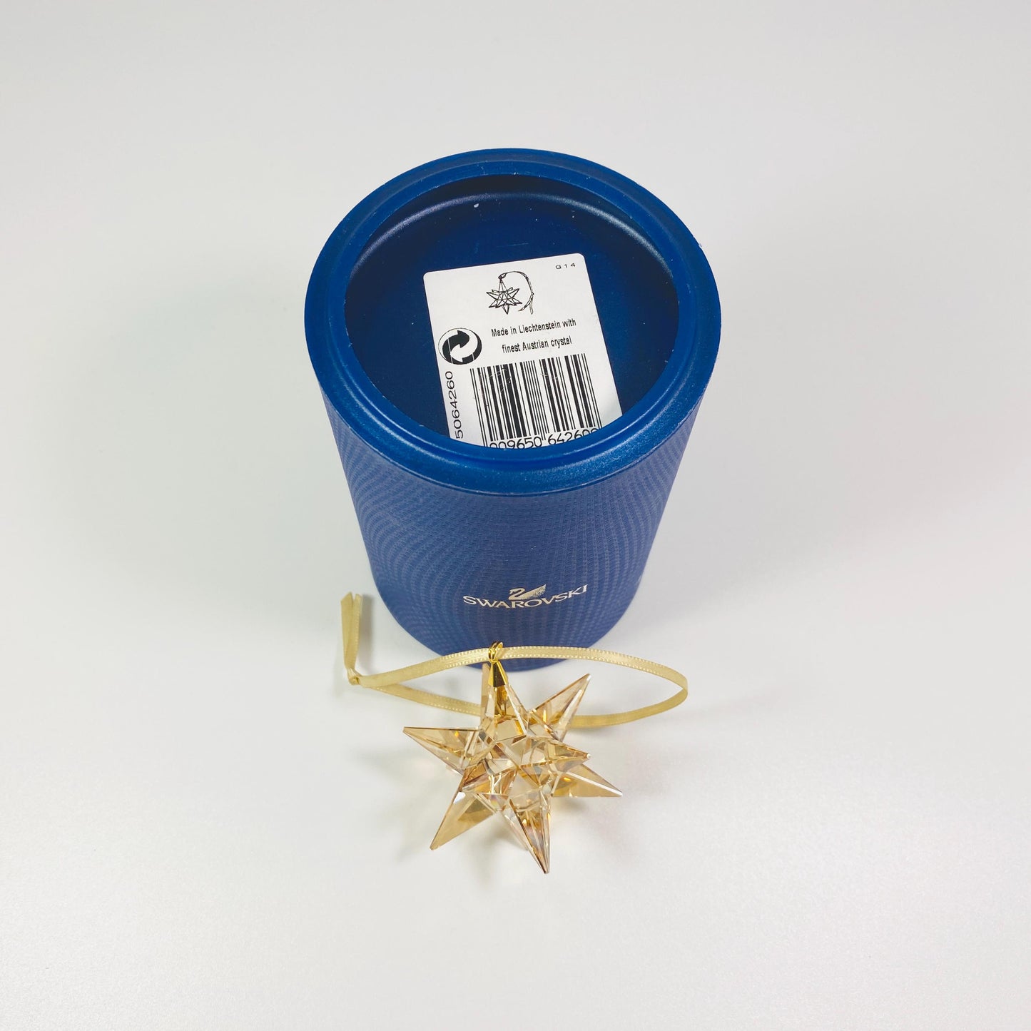 SWAROVSKI 3D Golden Shadow Star Christmas Holiday Ornament 5064260