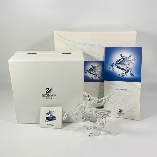 1998 SWAROVSKI Large Crystal The PEGASUS Annual Edition Fabulous Creatures  w/ COA original Box
