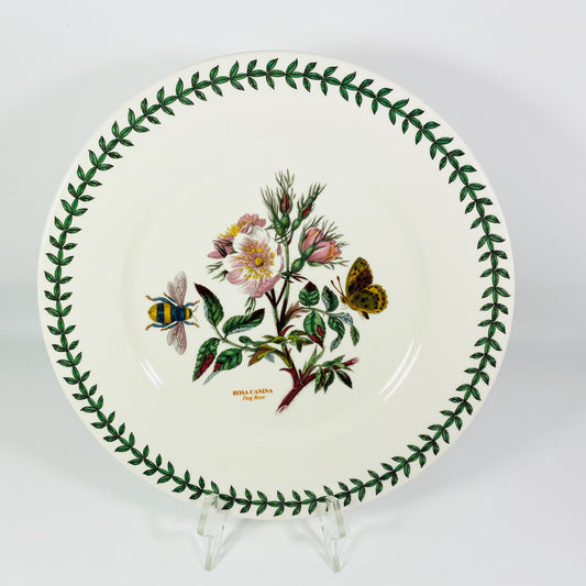 Portmeirion The Botanic Garden 10.5” Plate Rosa Canina Dog Rose