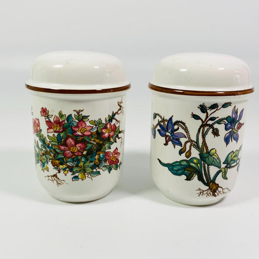 Villeroy & Boch Botanica Salt and Pepper Shaker Set with Stoppers-Vintage