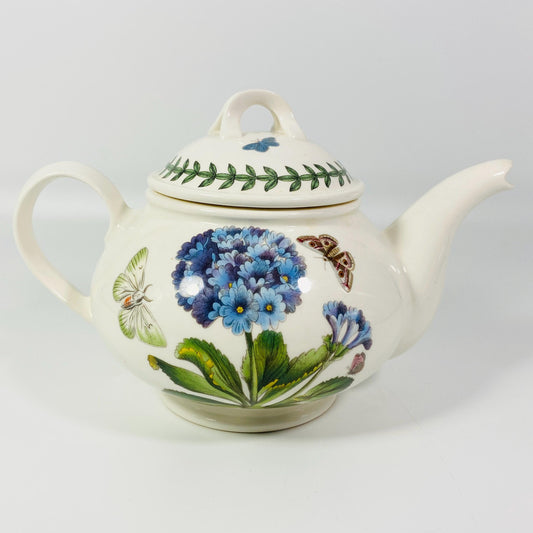 Portmeirion Botanic Garden Hydrangea Teapot With Lid Made In Britain