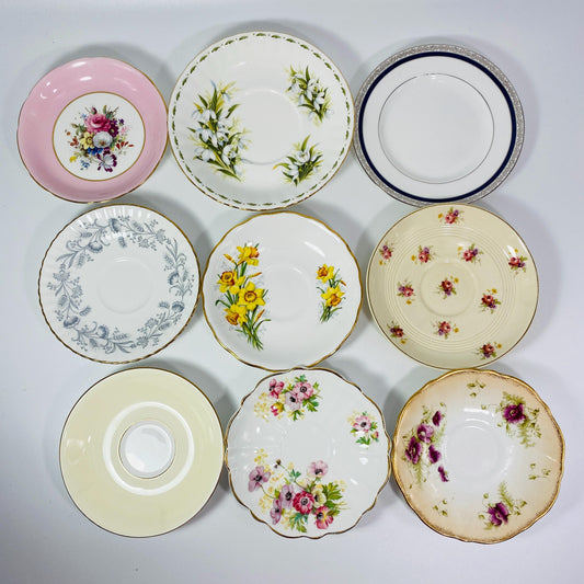 Antique saucers from Paragon, Royal Albert, Wedgwood many more, Pick your choice