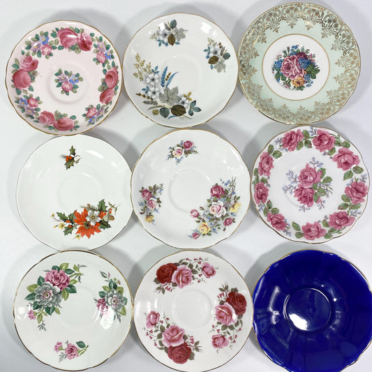 Vintage Saucers from Queen Anne, Sadler, Regency & Royal Castle pick your choice