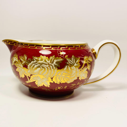 RARE !! Wedgwood RUBY TONQUIN W2488 Creamer 2.5" tall  made in England