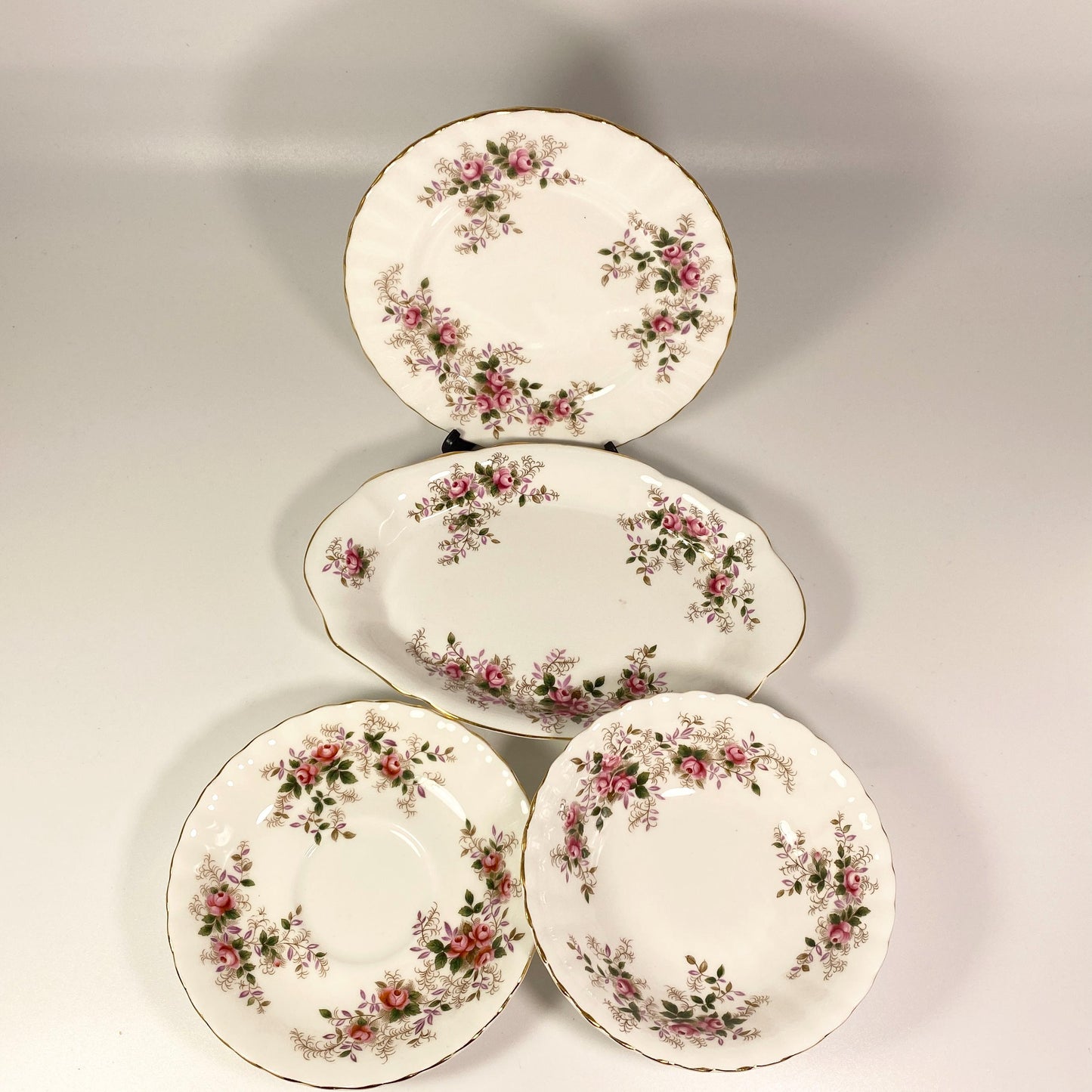 Royal Albert lavender rose plates, saucers, bowls and nut dish pick your choice