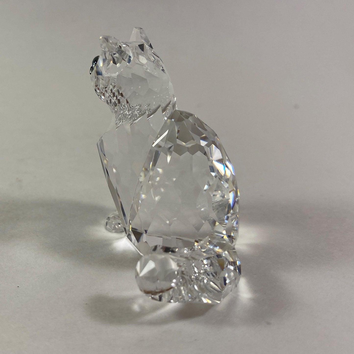 Set of 2 Swarovski sitting Cats figurines for your collection-No Box