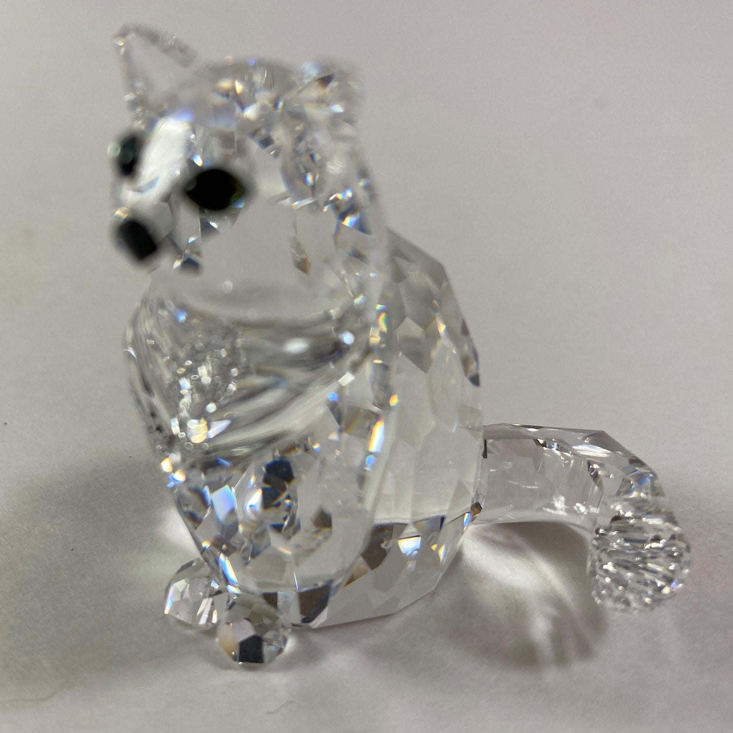 Set of 2 Swarovski sitting Cats figurines for your collection-No Box