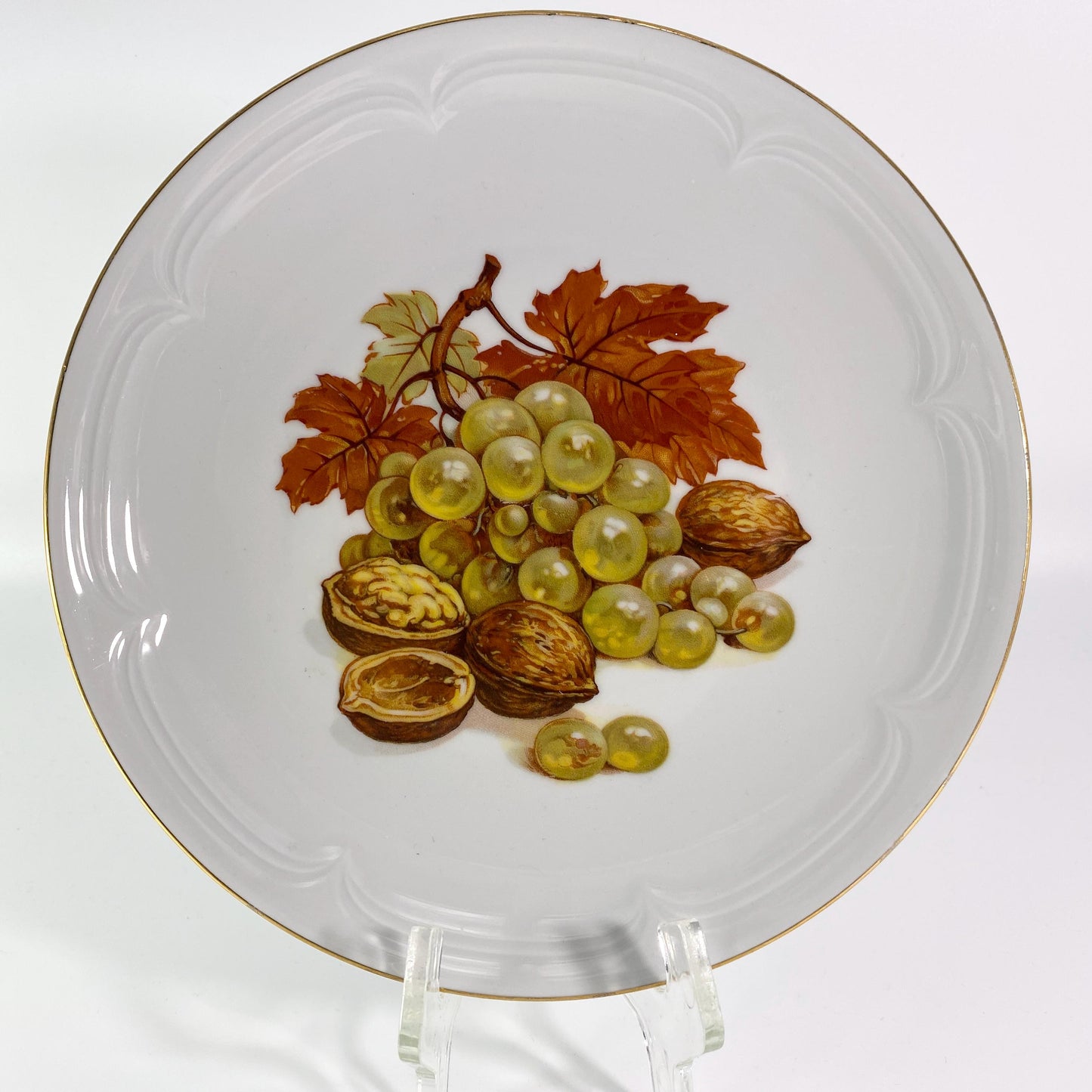 Set of 6 Kahla Fruit plates made in German democratic republic .
