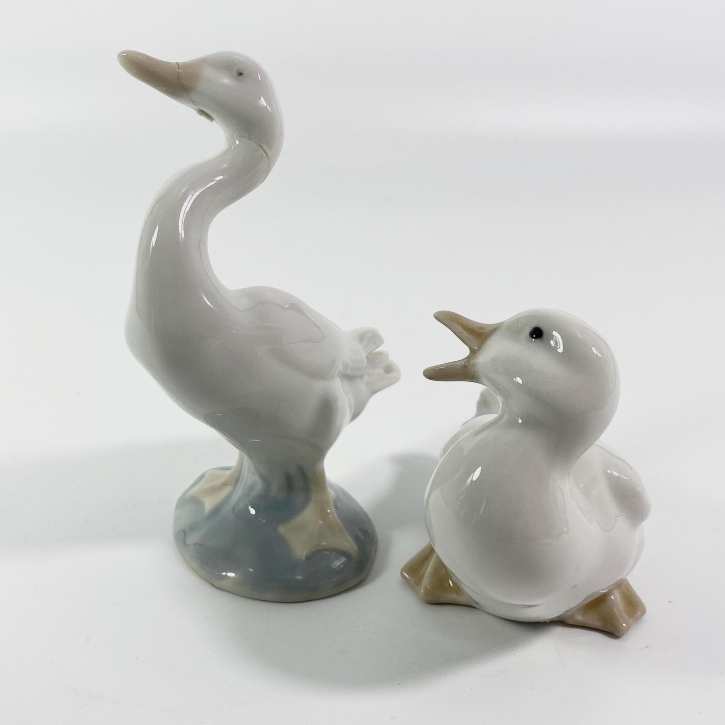 Set of 2  Lladro & Nao Geese porcelain figurines