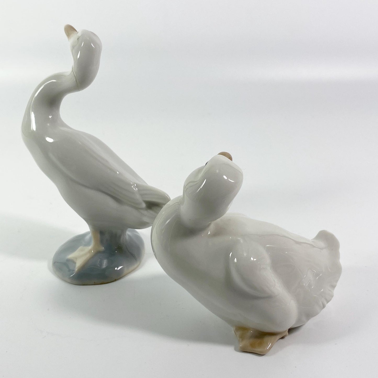 Set of 2  Lladro & Nao Geese porcelain figurines