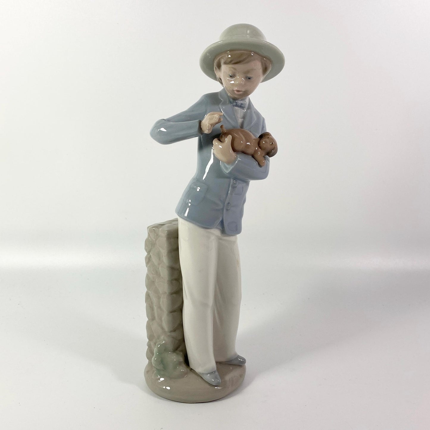 RARE !!!! LLadro Nao Boy with puppy " My Puppy' figurine