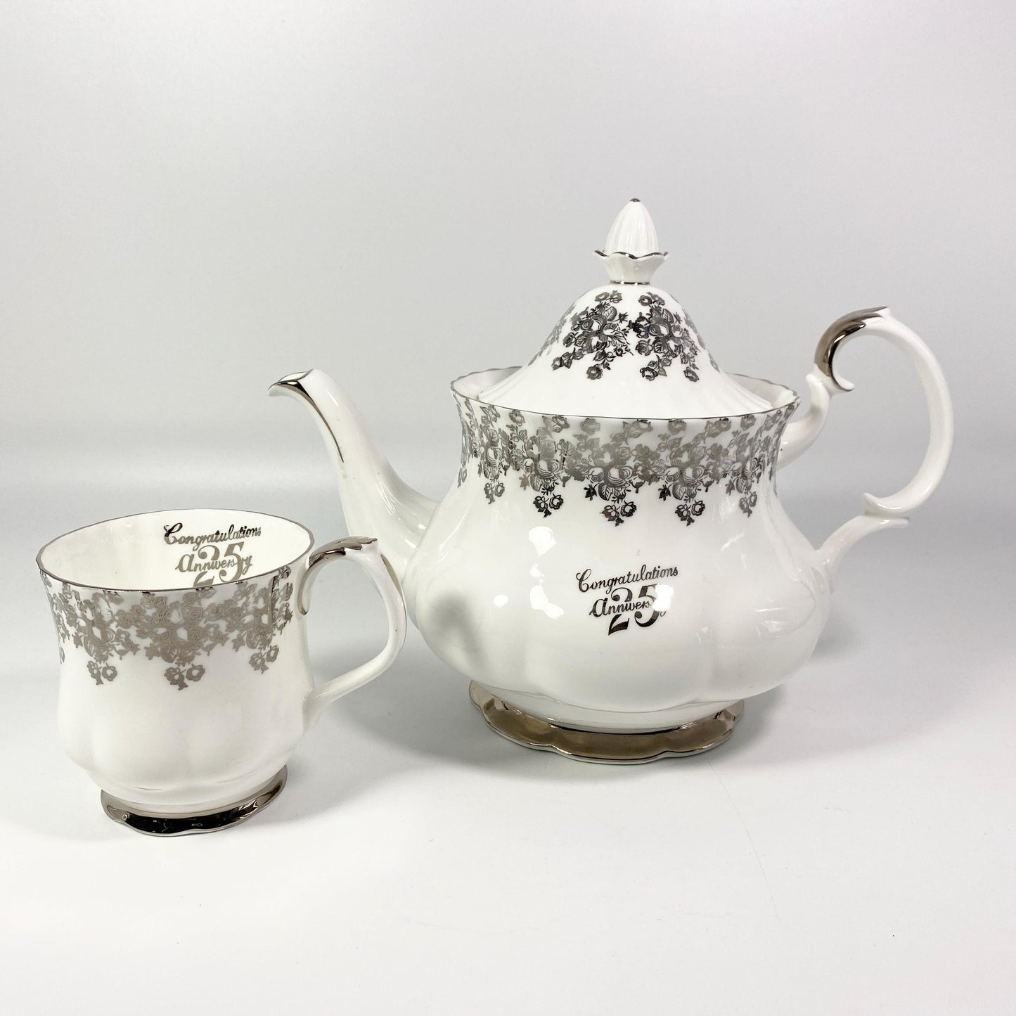 Royal Albert Anniversary set of 2 teapot and coffee mug