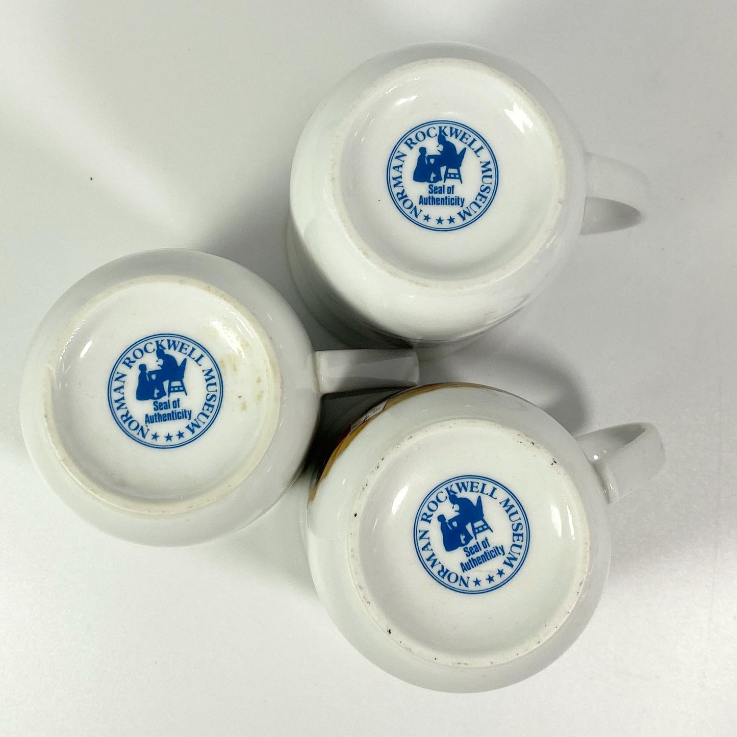 Set of 3 Vintage Norman Rockwell coffee mugs