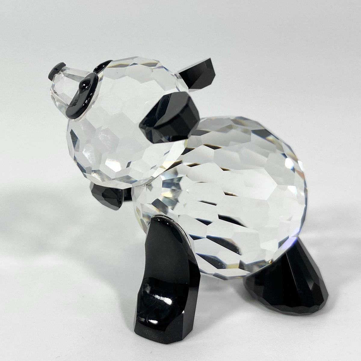 SWAROVSKI Figurine mama Panda silver crystal figurine 6833 No box