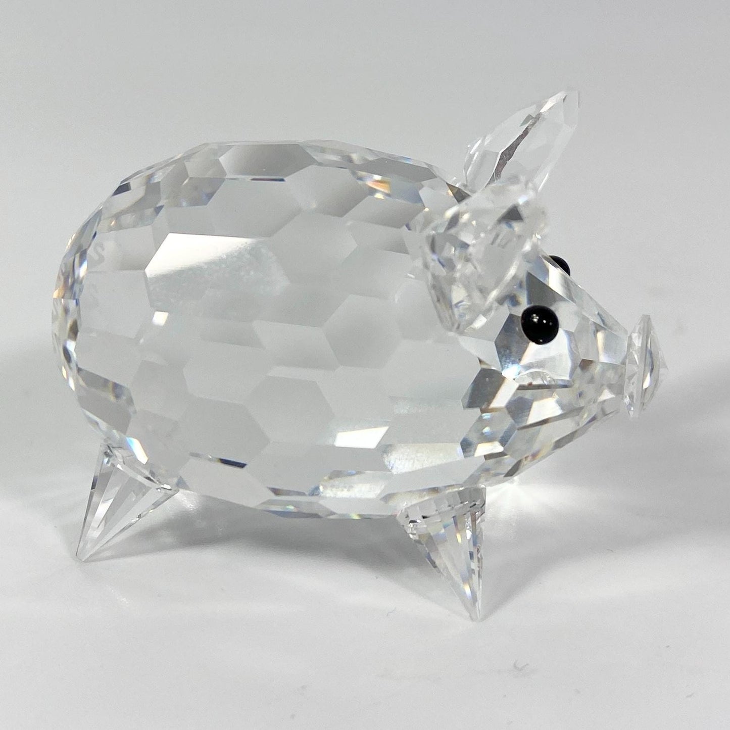 Swarovski Pig Crystal Medium Figurine  #7638NR50 Farm Piggy Hog Box COA