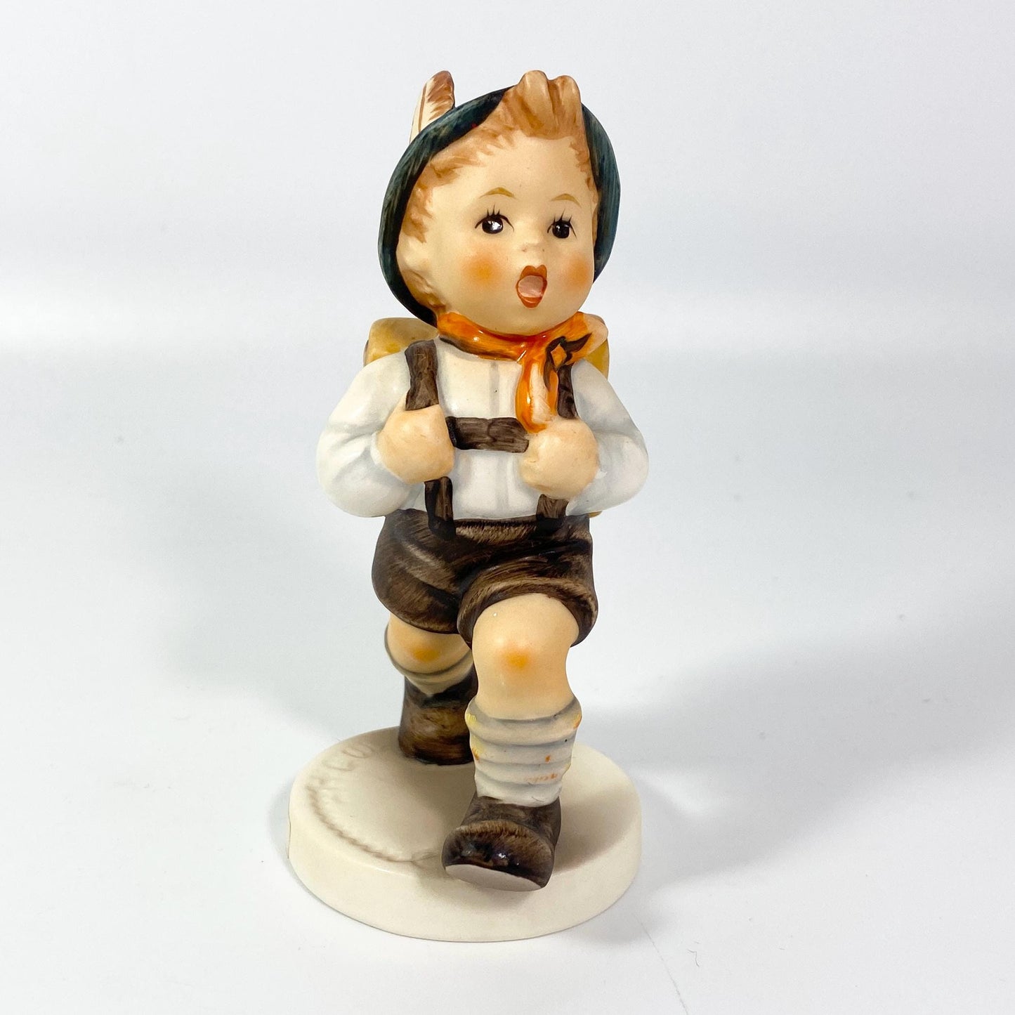 Set of 2 Rare !! Goebel Hummel school boy and sparrow figurines Germany