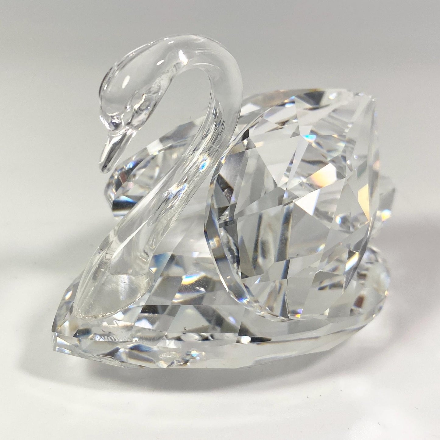 Swarovski Silver Crystal Large Swan Figurine MINT With Box, CoA  Austria