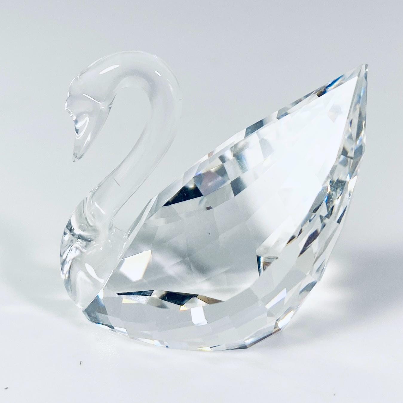 Swarovski SCS Gift Small Mini Swan Crystal Figurine 1.5" Retired with box