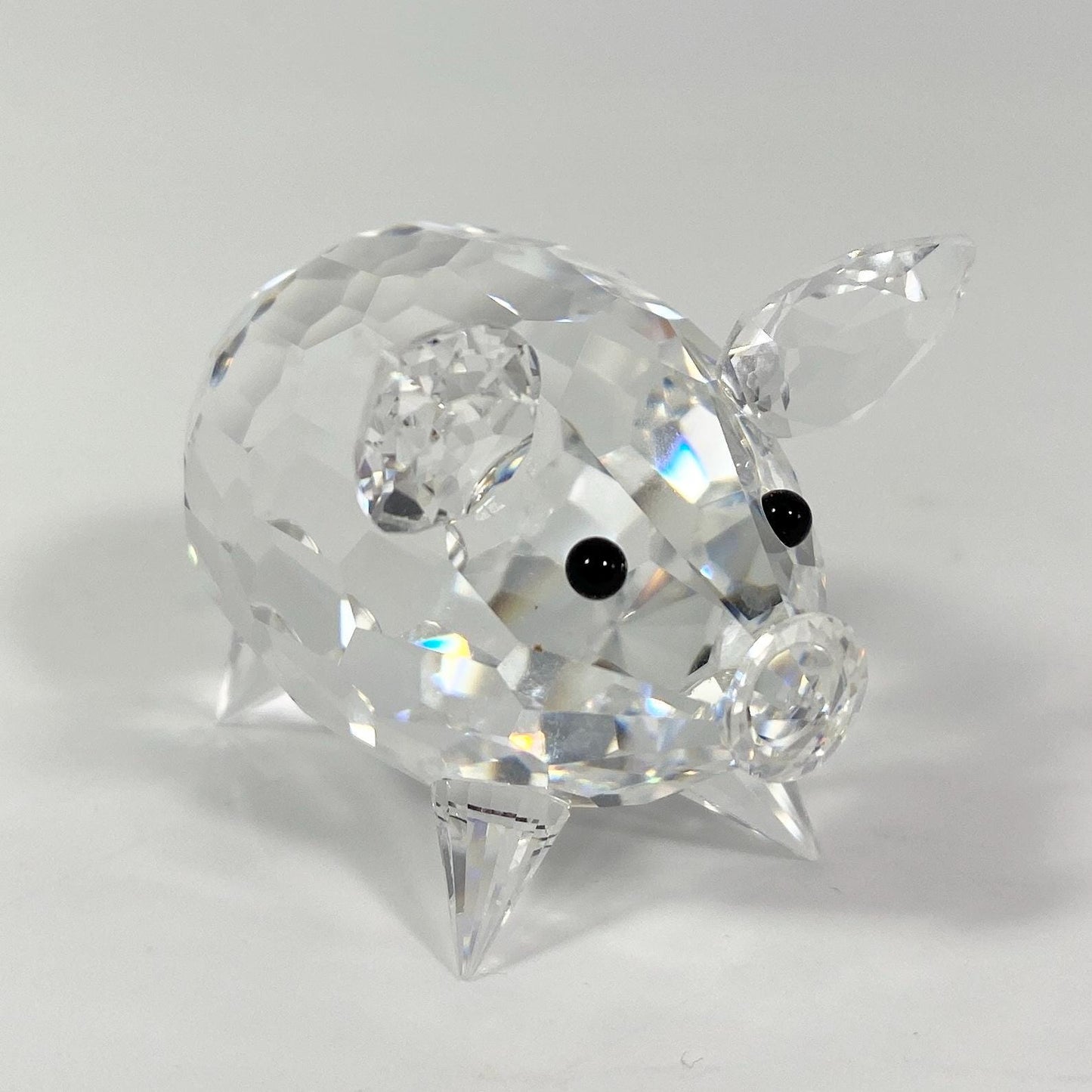 Swarovski Pig Crystal Medium Figurine  #7638NR50 Farm Piggy Hog Box COA