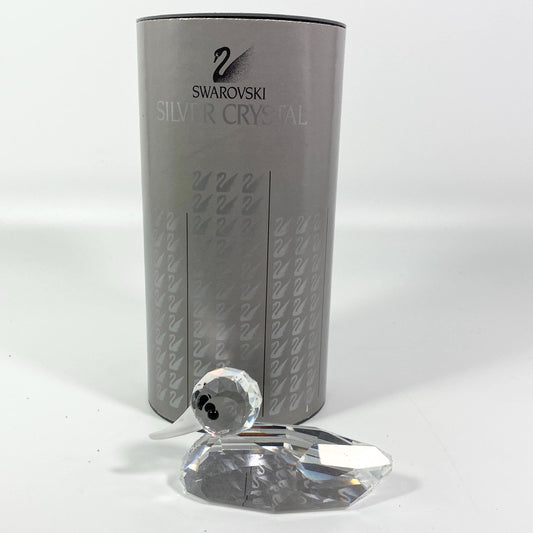 Retired Swarovski Silver Crystal Mallard Large Duck 7647 Original Box MINT
