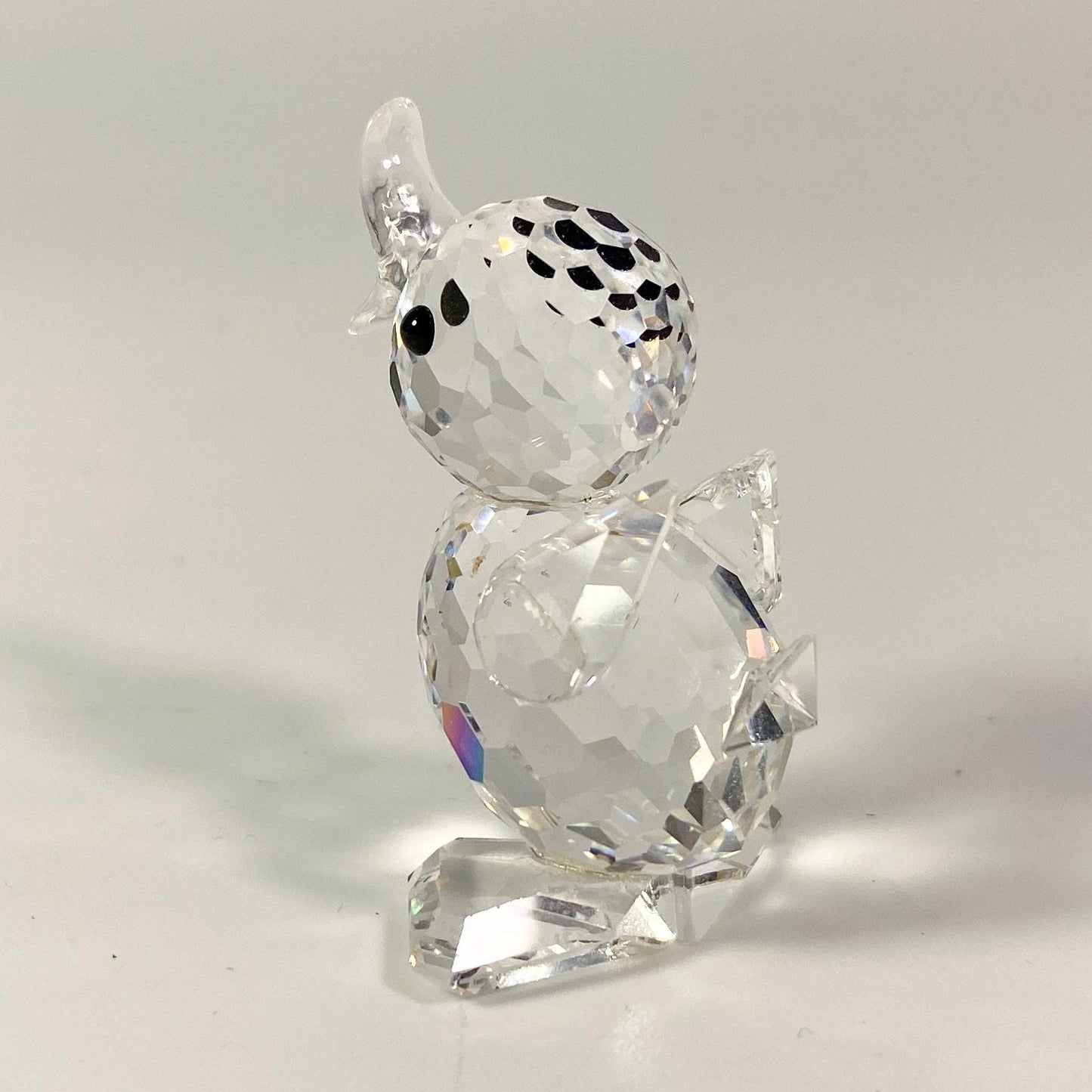 Swarovski Crystal Quacking Duck silver crystal Bird Mint Box Retired