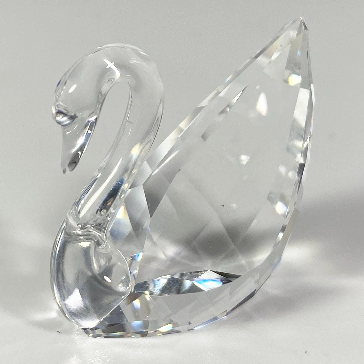 Swarovski SCS Gift Small Mini Swan Crystal Figurine 1.5" Retired with box