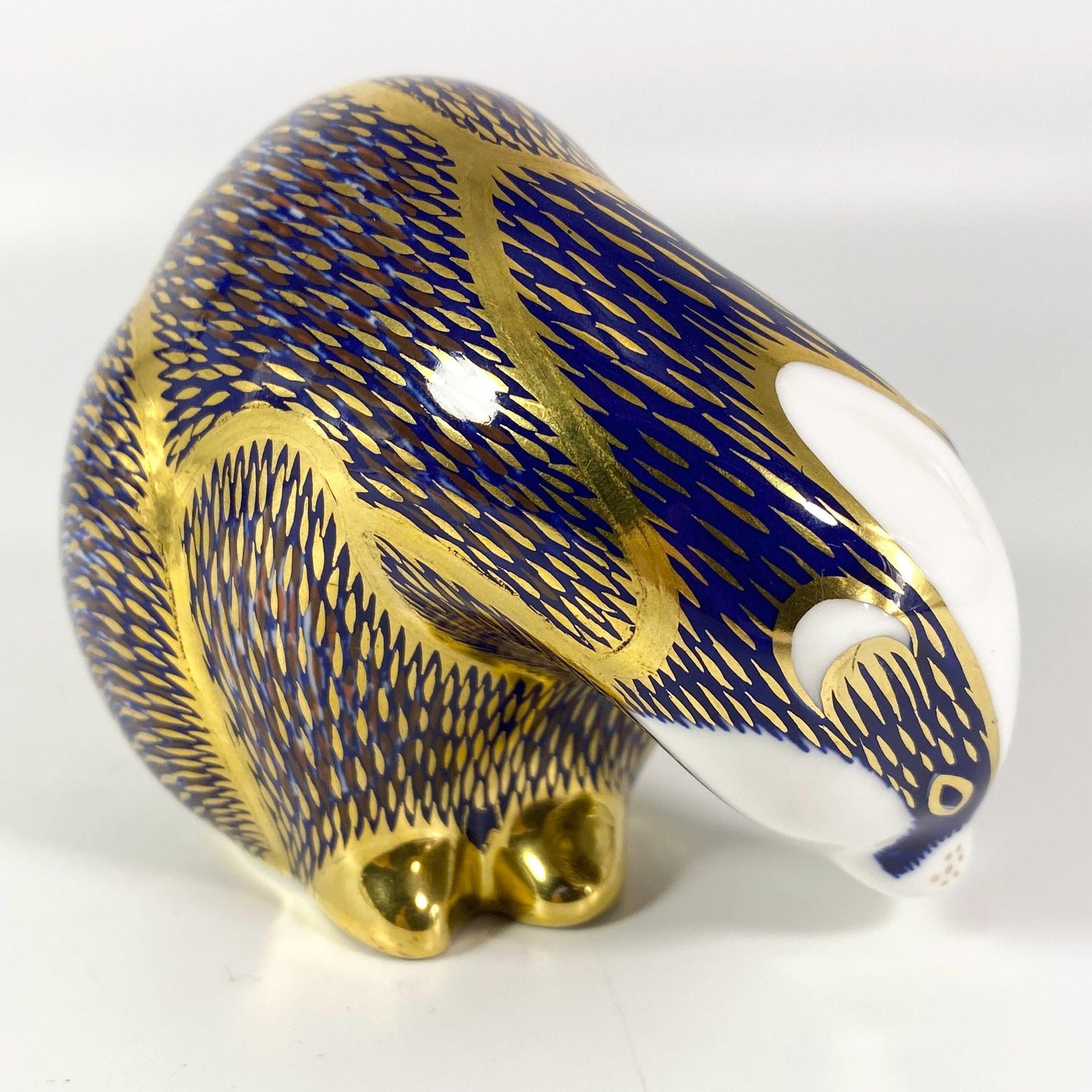 Vintage Royal Crown Derby Badger Honey Weasel Paperweight