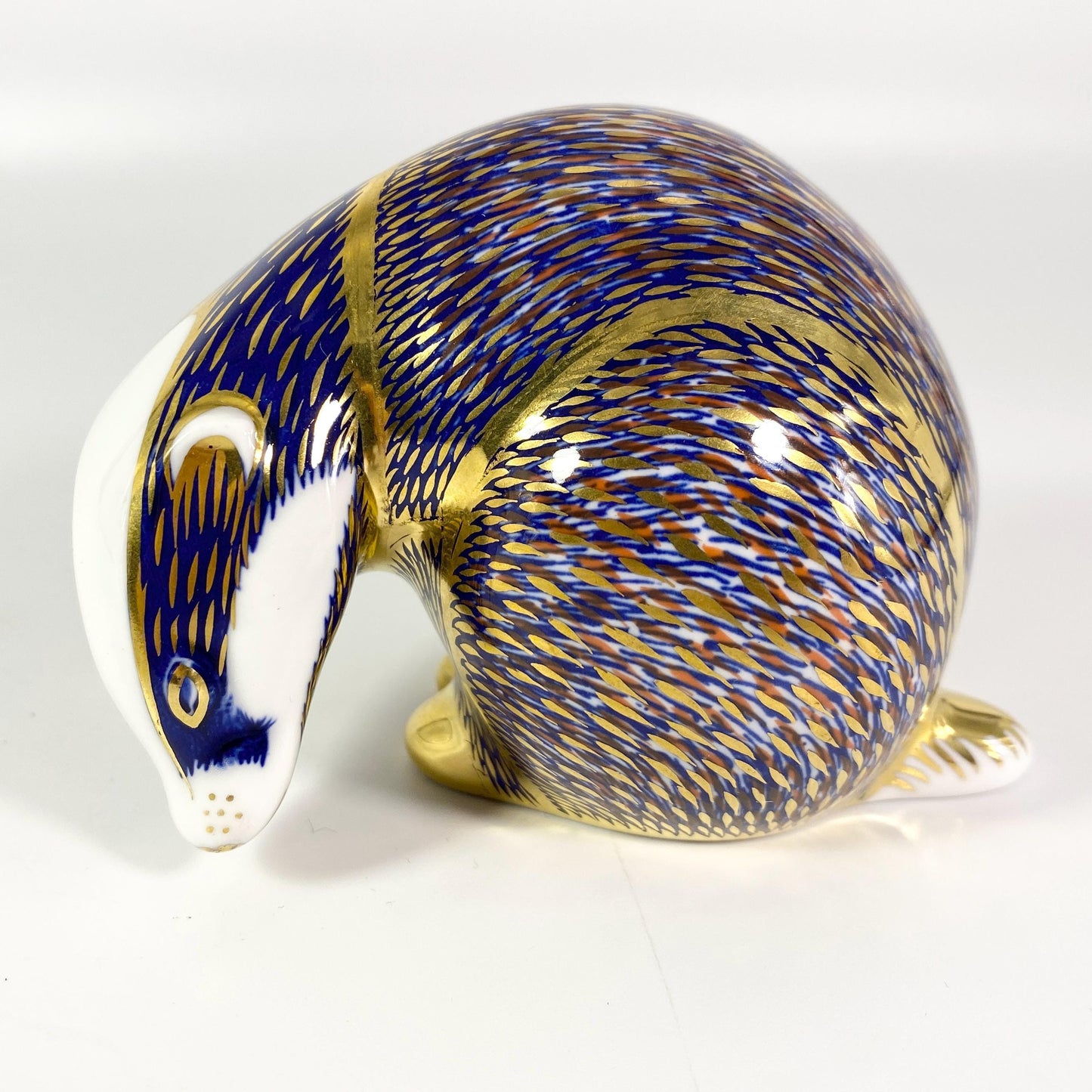 Vintage Royal Crown Derby Badger Honey Weasel Paperweight