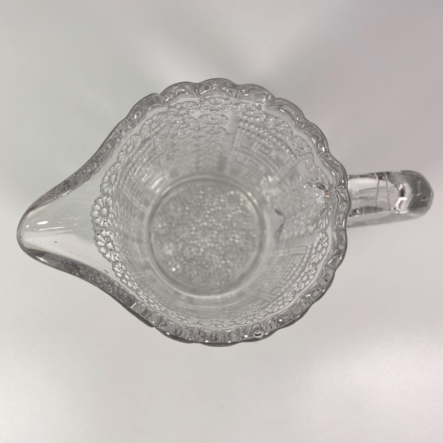 Vintage Stunning  Federal Glass Pitcher 6 inches High MCM