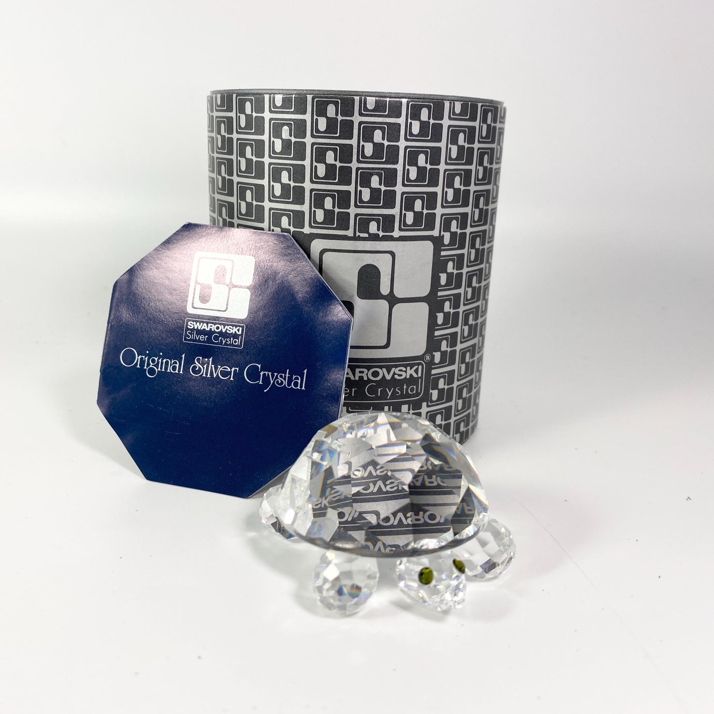 Swarovski Crystal 010037 Turtle Tortoise Figurine with Original Box CoA Retired