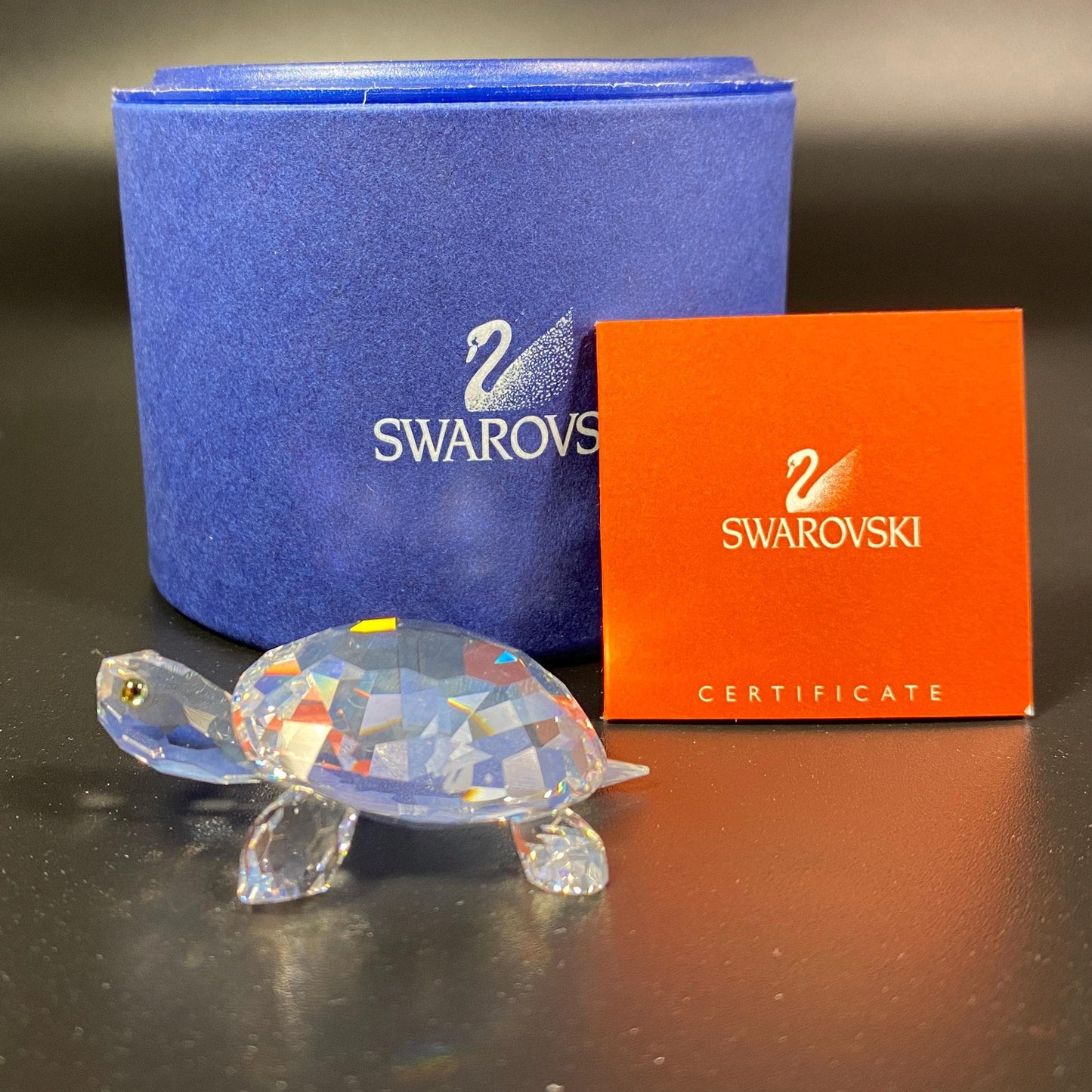 New Swarovski Crystal TORTOISE #210085 MIB with CoA