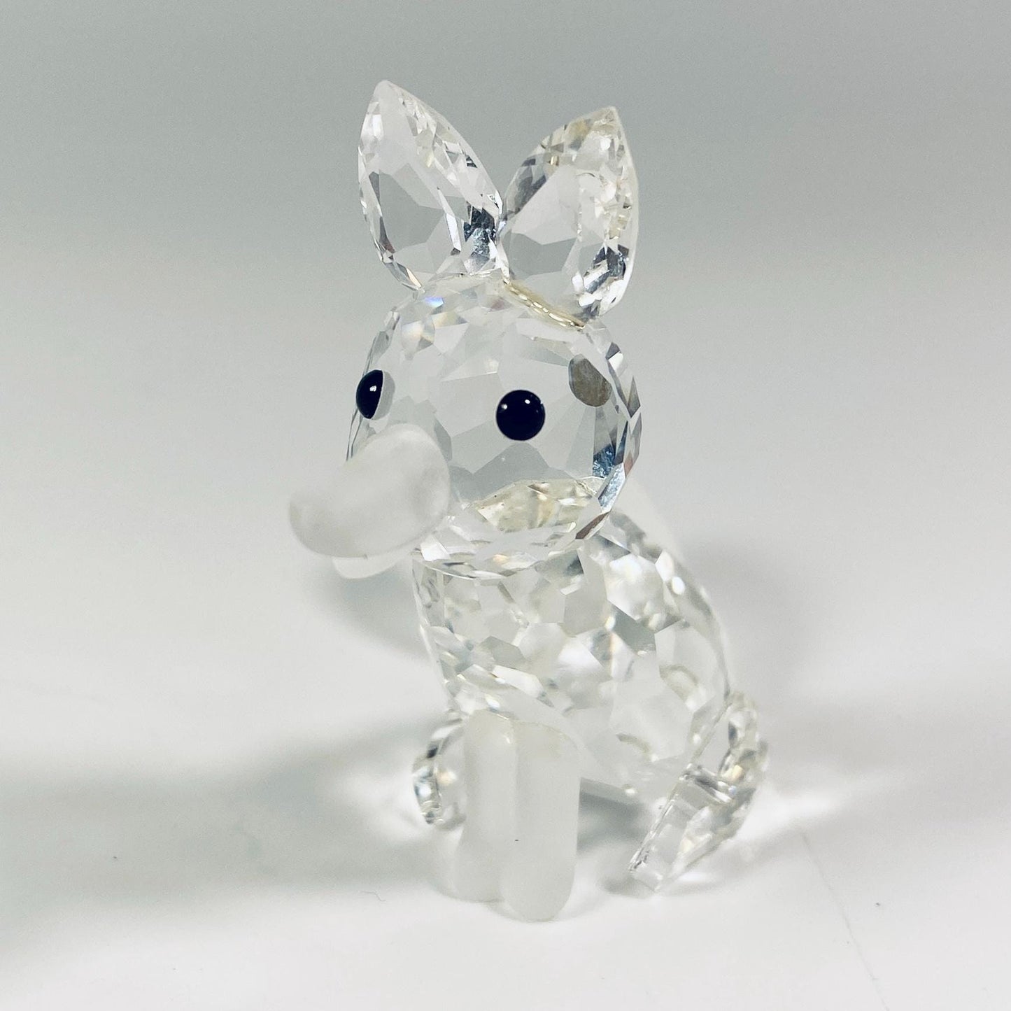 Swarovski Austrian Crystal Large Frosted Fox #7629 Figurine w/ Box & COA