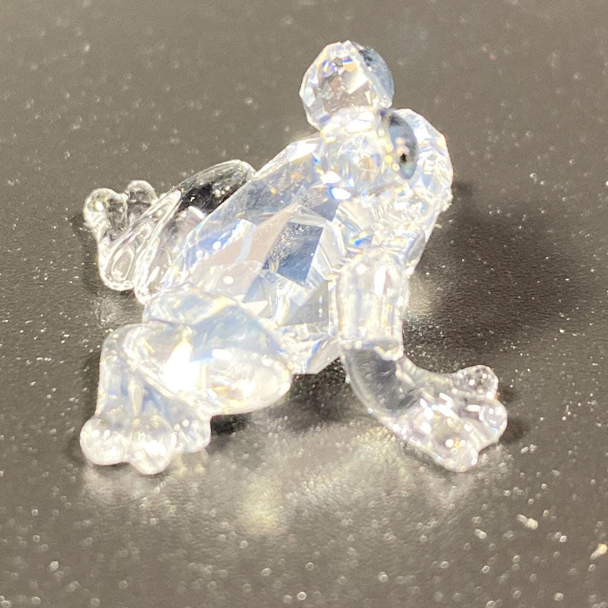 SWAROVSKI Crystal Miniature  Baby Frog with Green Eyes With Box CoA