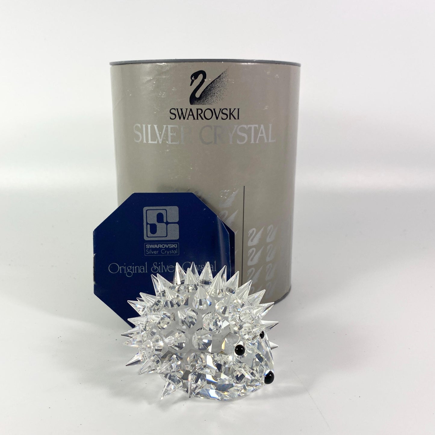 Swarovski Large Hedgehog with Silver Whiskers with Box & CoA