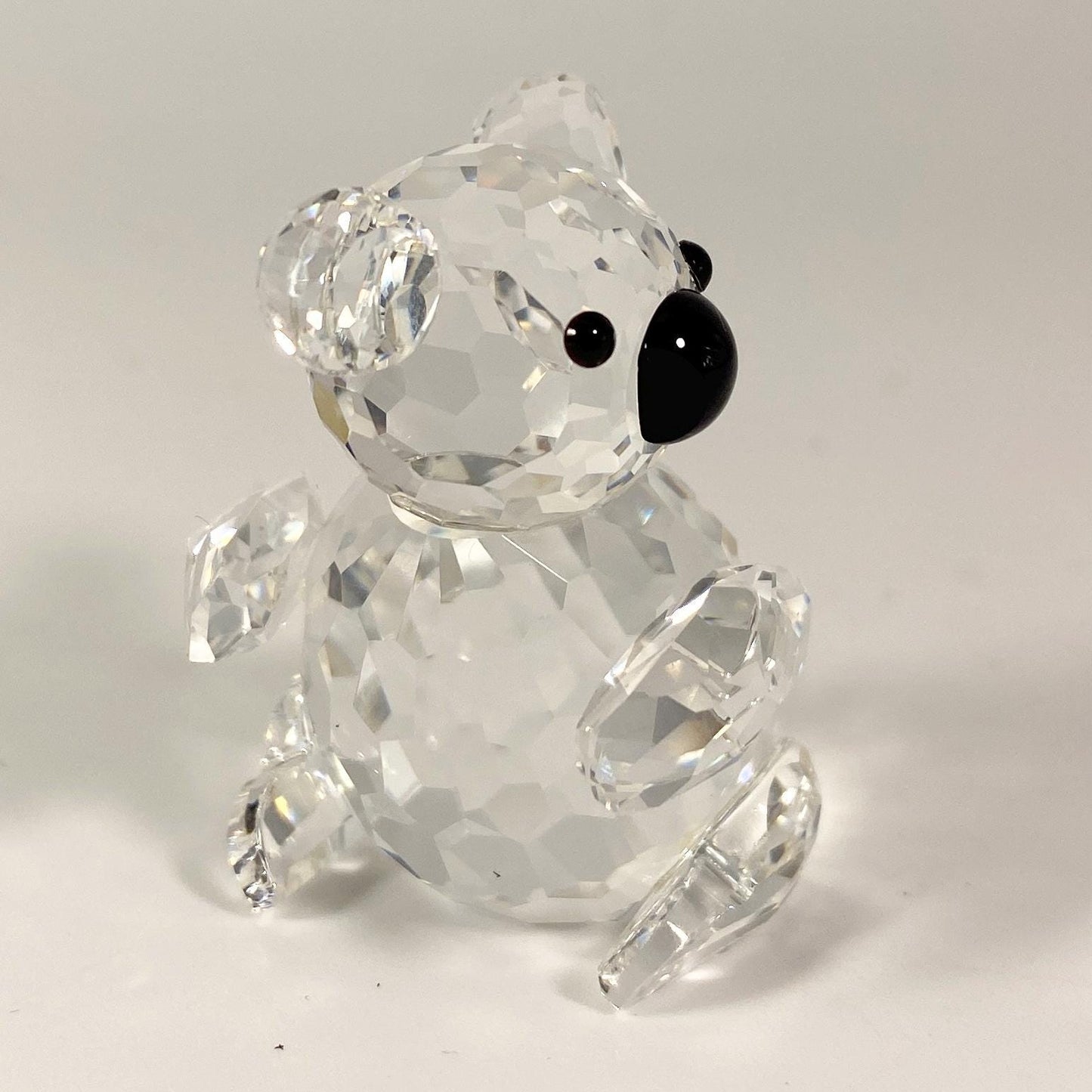 SWAROVSKI Crystal Large Koala 7673 Facing Left Black Eyes & Nose MINT with Box!