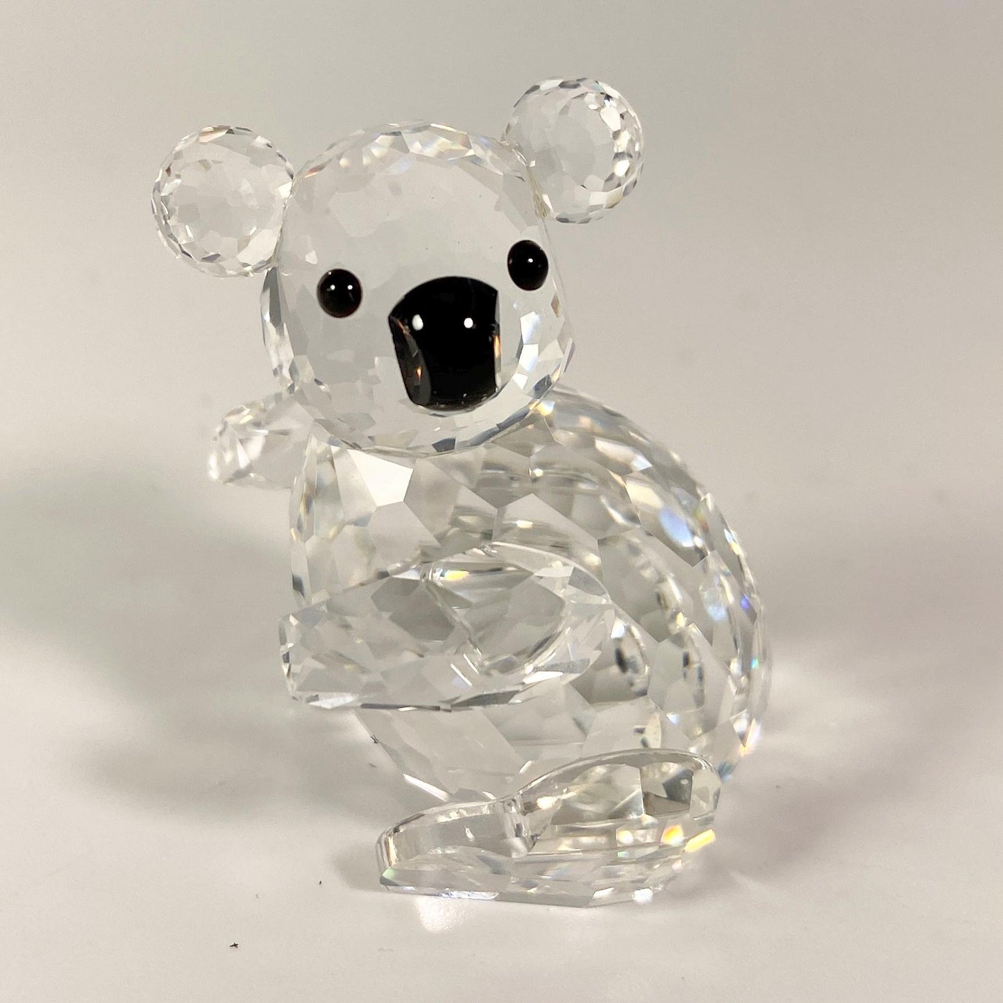 SWAROVSKI Crystal Large Koala 7673 Facing Left Black Eyes & Nose MINT with Box!