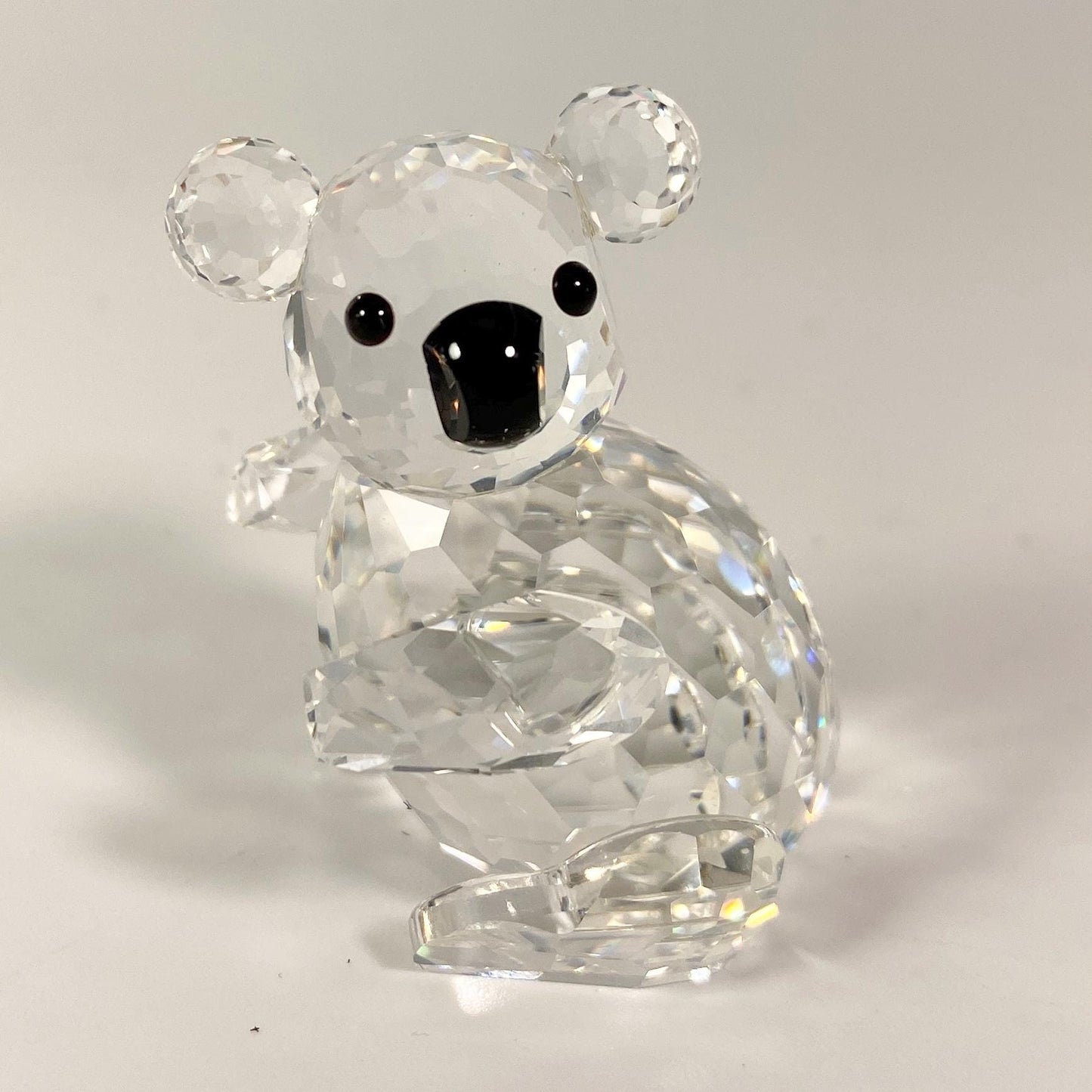 SWAROVSKI Crystal Large Koala 7673 Facing Left Black Eyes & Nose MINT with Box!